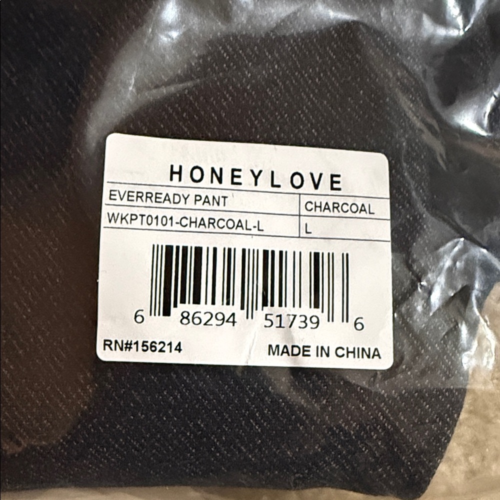 New Honeylove Everready pant in charcoal, size L - Picture 2 of 10